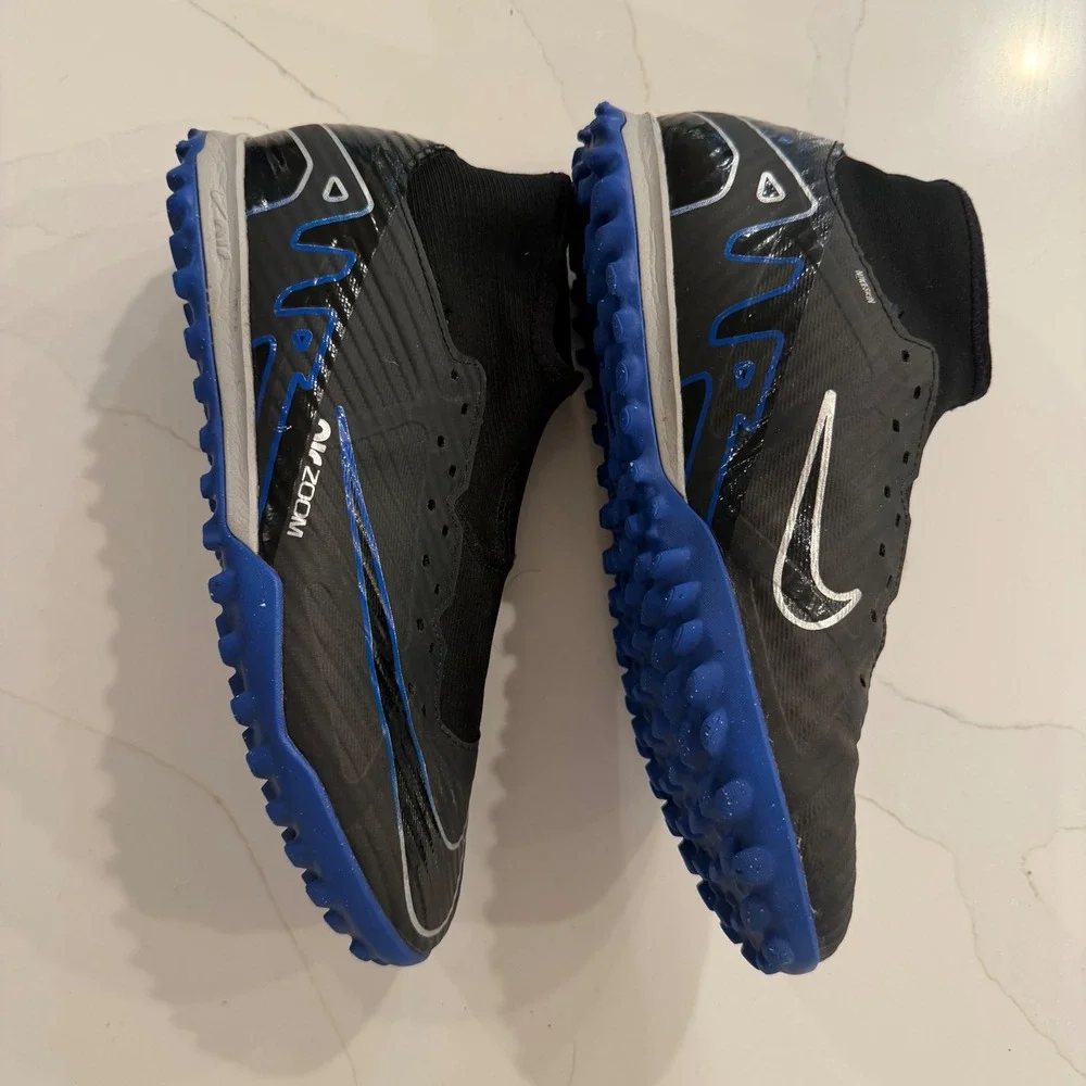 Nike Zoom‎ Mercurial Superfly 9 Academy TF Black Blue DJ5629-040 Mens 6